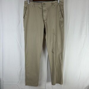 Rhone Commuter Pants 31x29 Beige Slim Fit Golf‎ Stretch Performance Casual *Flaw